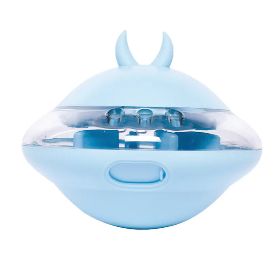 Rubber Flying Saucer Leaking Ball Toy for Pets